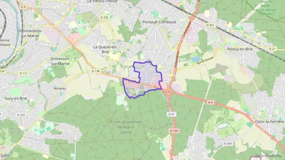 Appartement 40 m² deux pieces à vendre à Pontault-Combault