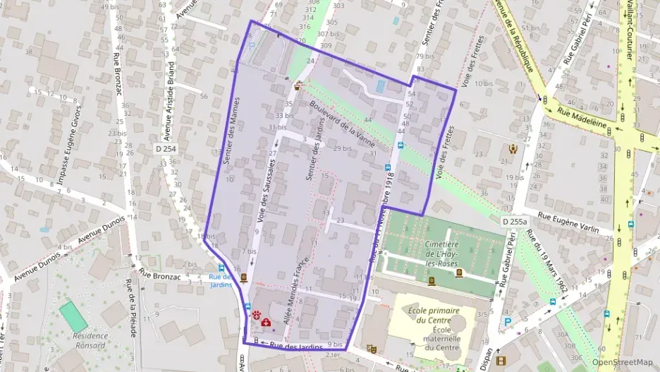 Appartement 52 m² trois pièces à vendre à L`Haÿ-les-Roses