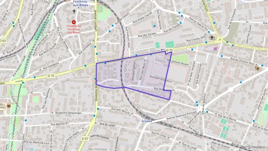 Appartement 84 m² quatre pièces à vendre à Sceaux