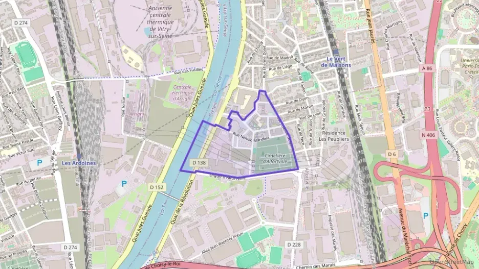 Appartement 60 m² trois pièces à vendre à Alfortville