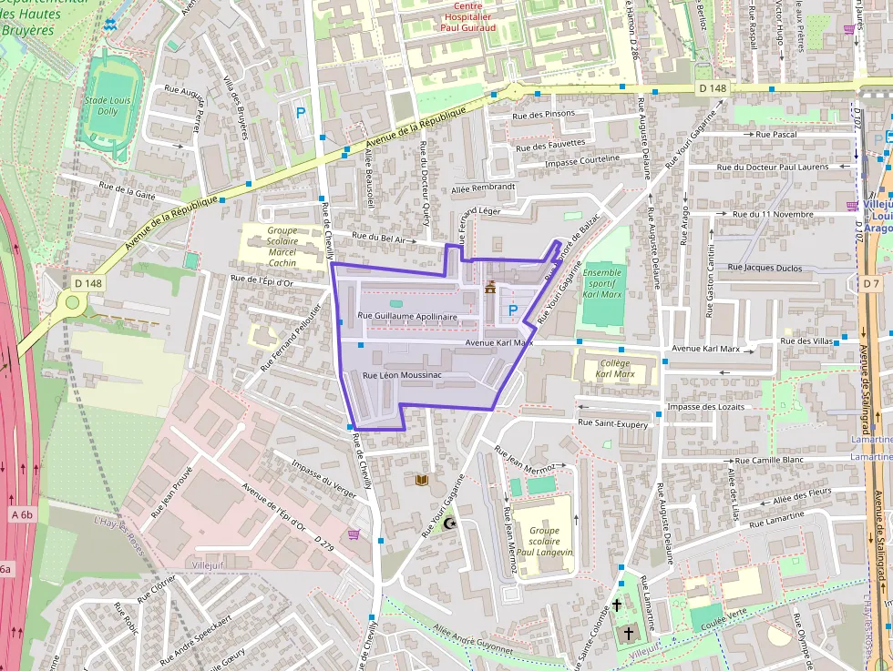 Appartement 74 m² quatre pièces à vendre à Villejuif