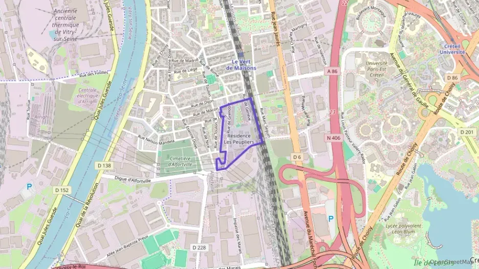 Appartement 56 m² trois pièces à vendre à Alfortville