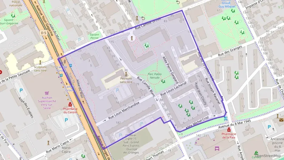Appartement 46 m² deux pieces à vendre à Vitry-sur-Seine
