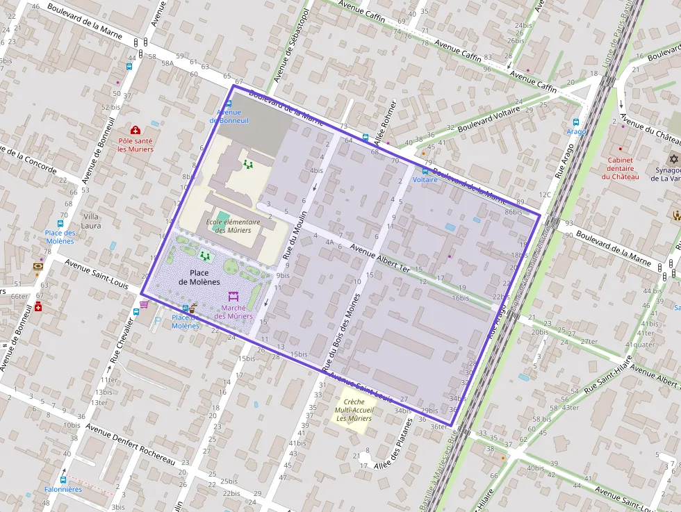 Appartement 56 m² trois pièces à vendre à Saint-Maur-des-Fossés