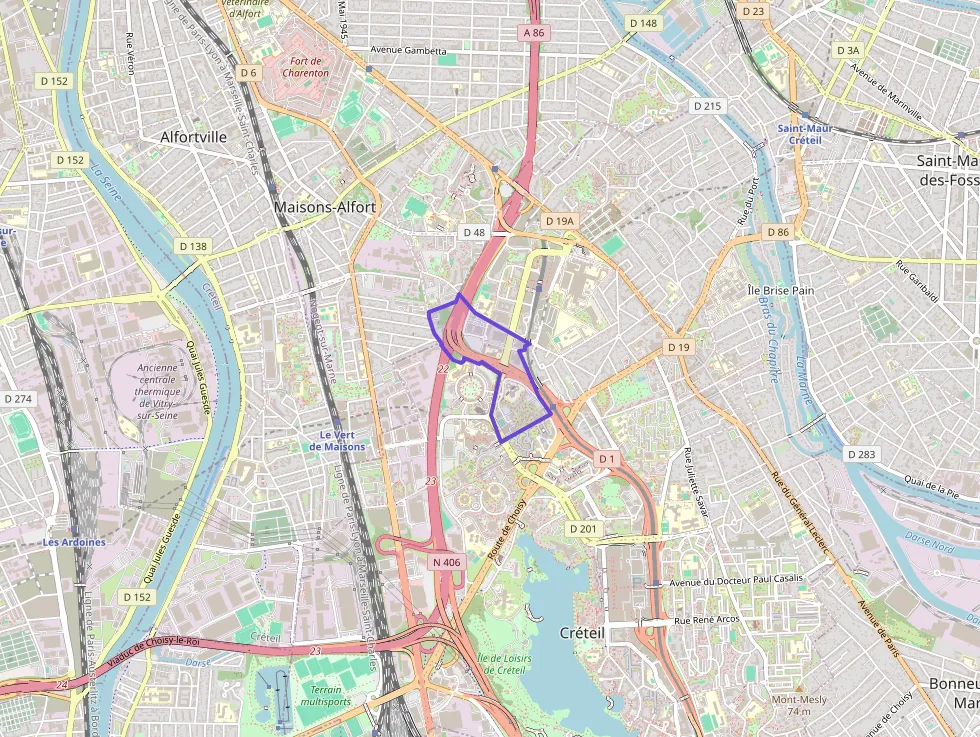 Appartement 68 m² quatre pièces à vendre à Créteil
