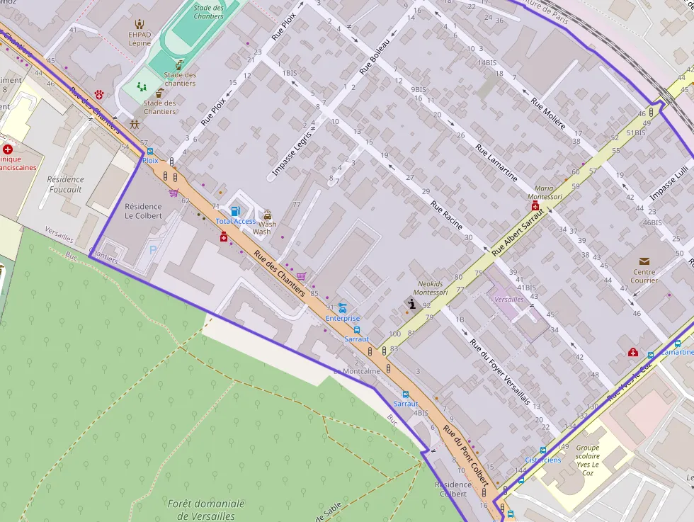 Appartement 54 m² quatre pièces à vendre à Versailles