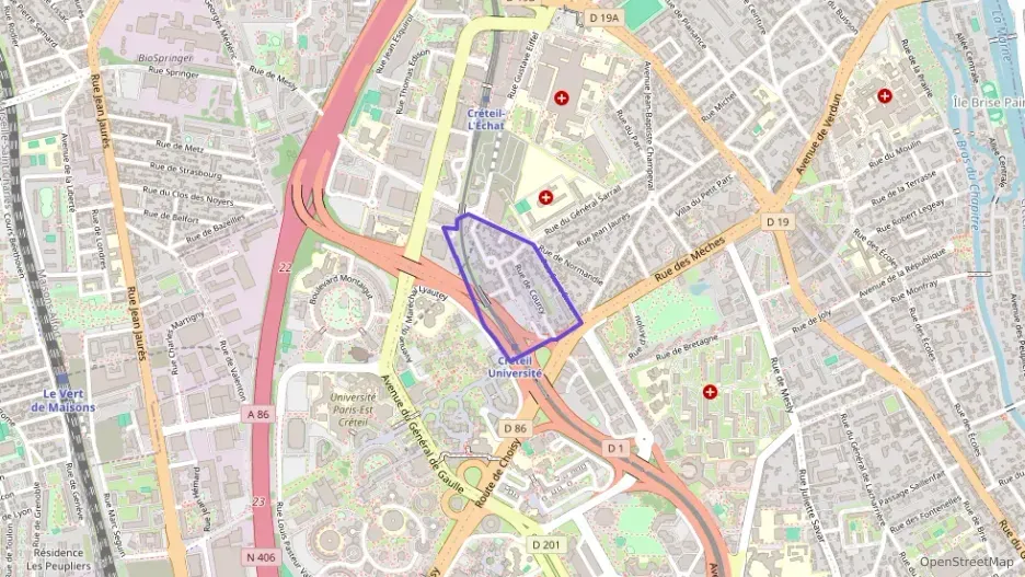 Appartement 60 m² quatre pièces à vendre à Créteil