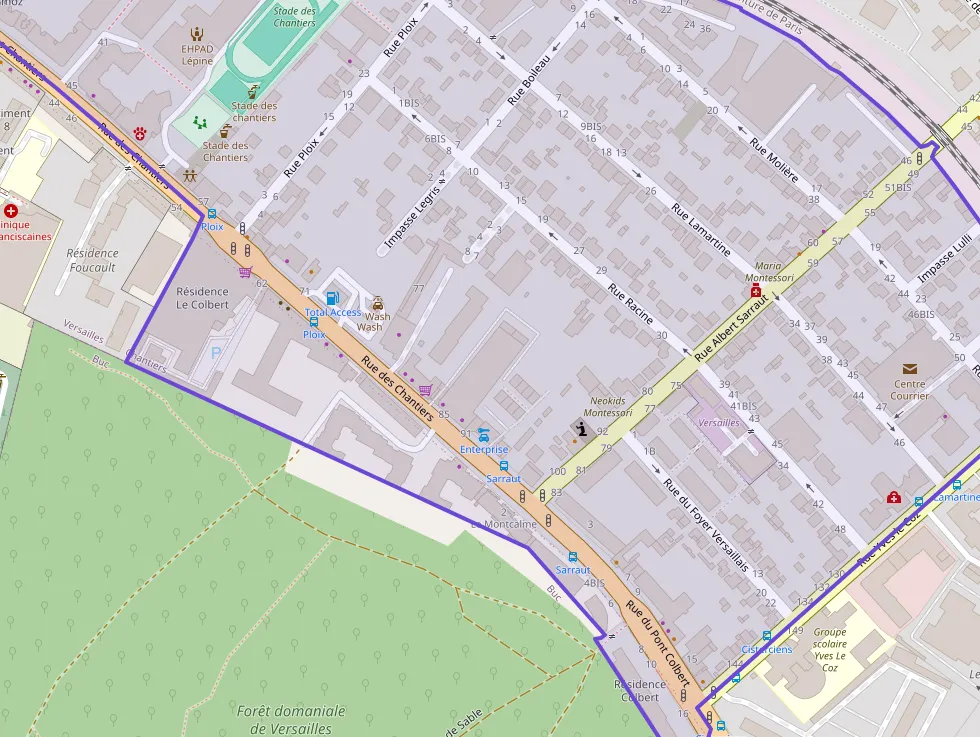 Appartement 56 m² trois pièces à vendre à Versailles