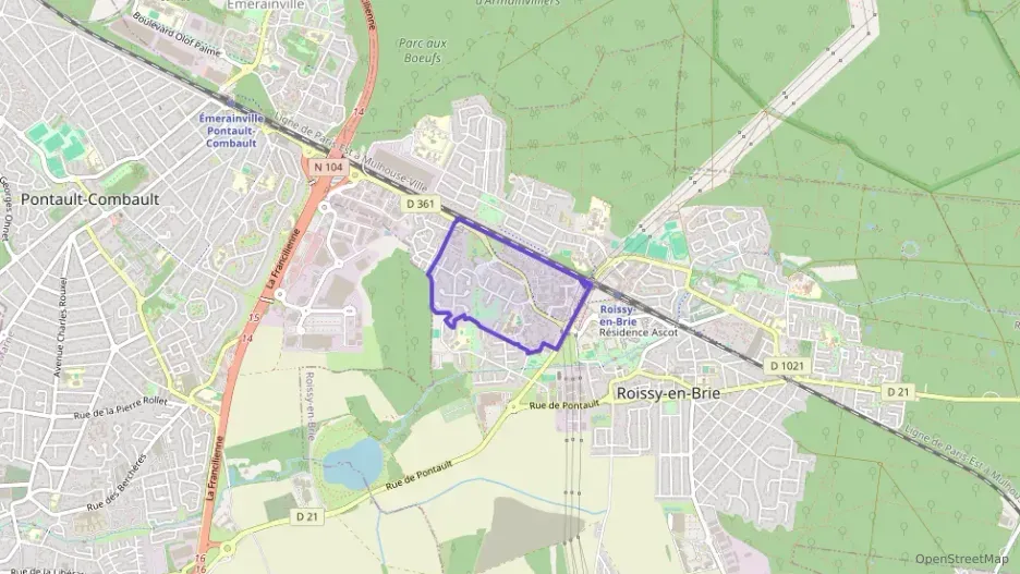 Appartement 61 m² trois pièces à vendre à Roissy-en-Brie