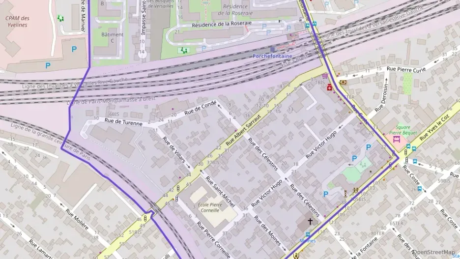 Appartement 69 m² quatre pièces à vendre à Versailles