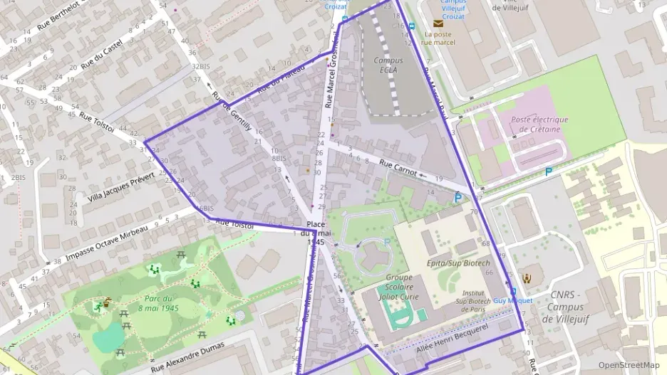 Appartement 55 m² trois pièces à vendre à Villejuif