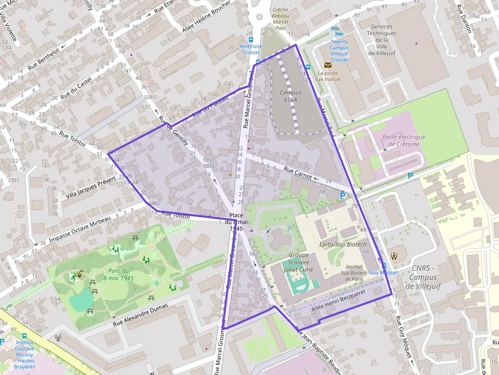 Appartement 54 m² trois pièces à vendre à Villejuif