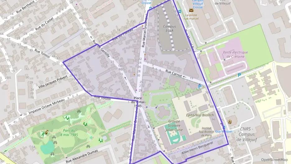 Appartement 54 m² trois pièces à vendre à Villejuif