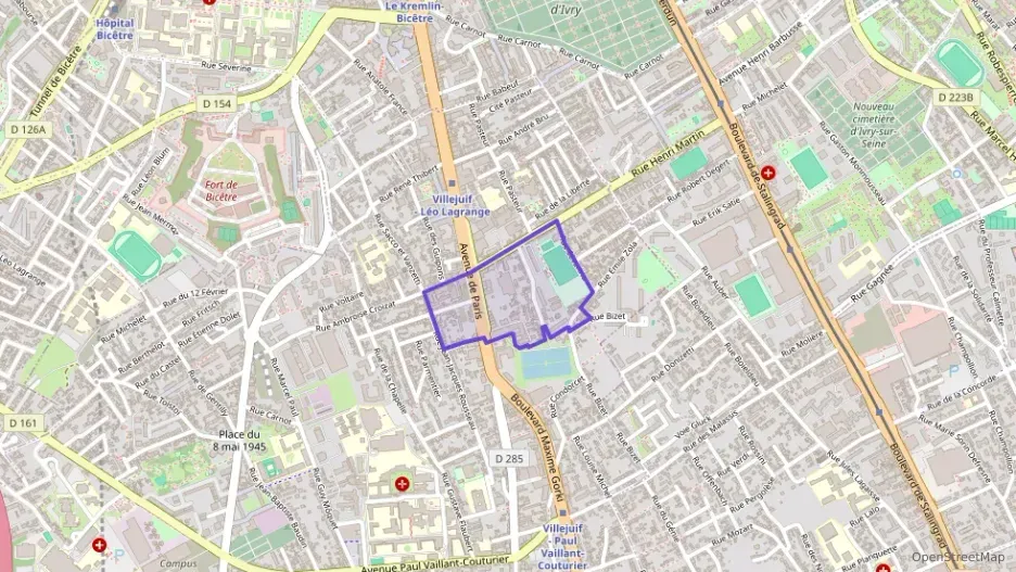 Appartement 46 m² deux pieces à vendre à Villejuif