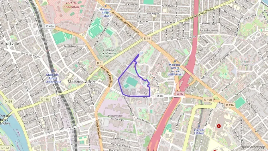 Appartement 46 m² deux pieces à vendre à Maisons-Alfort