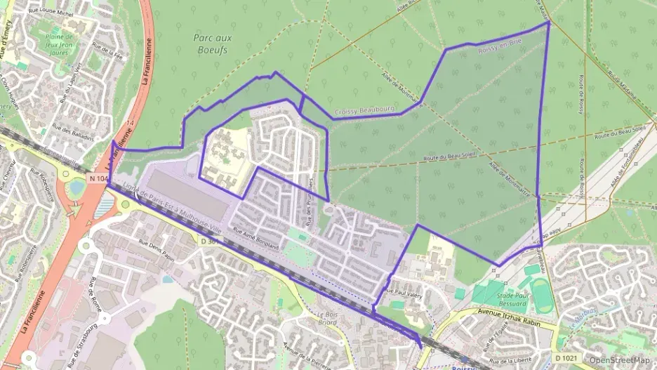 Appartement 65 m² trois pièces à vendre à Roissy-en-Brie