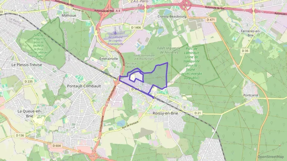 Appartement 65 m² trois pièces à vendre à Roissy-en-Brie