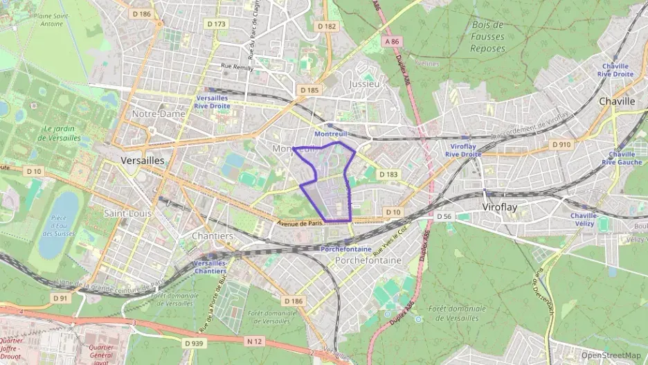 Appartement 55 m² trois pièces à vendre à Versailles