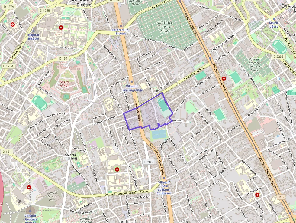 Appartement 55 m² trois pièces à vendre à Villejuif