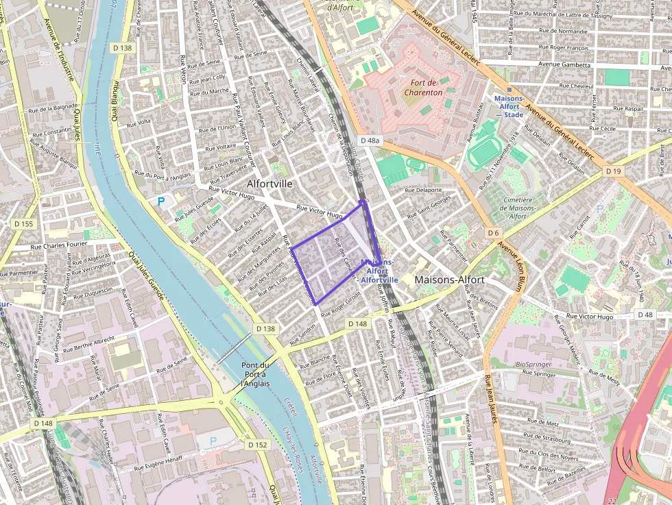 Appartement 52 m² trois pièces à vendre à Alfortville