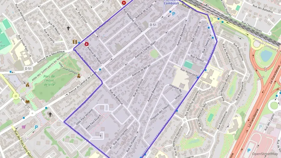 Appartement 53 m² trois pièces à vendre à Pontault-Combault