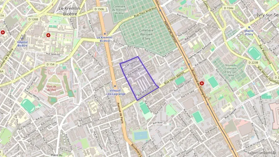 Appartement 61 m² deux pieces à vendre à Villejuif