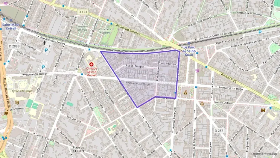 Appartement 51 m² deux pieces à vendre à Saint-Maur-des-Fossés