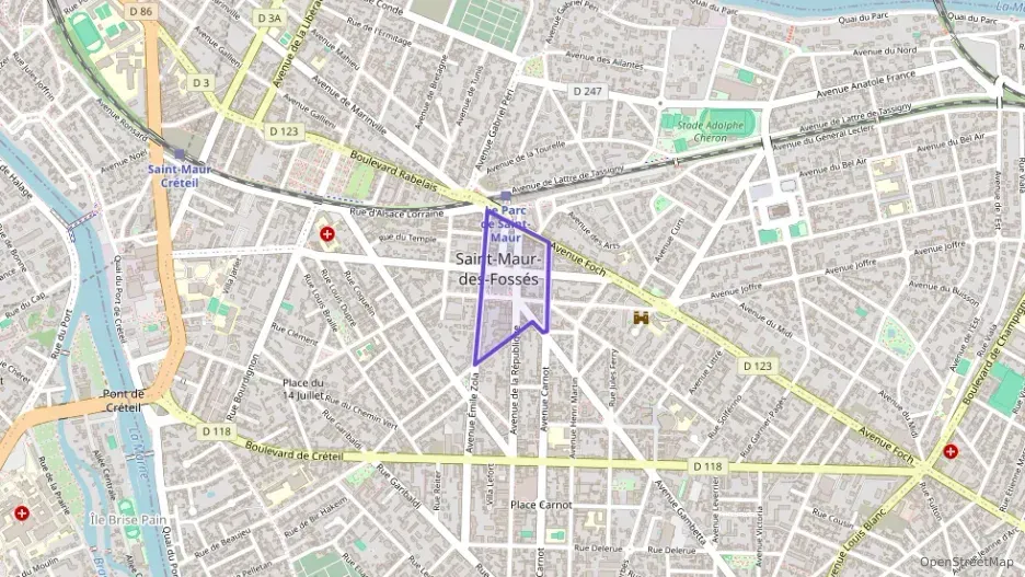 Appartement 55 m² quatre pièces à vendre à Saint-Maur-des-Fossés