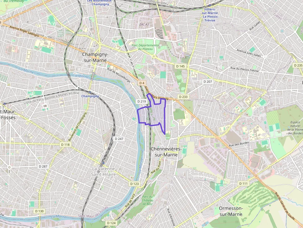 Appartement 90 m² quatre pièces à vendre à Chennevières-sur-Marne