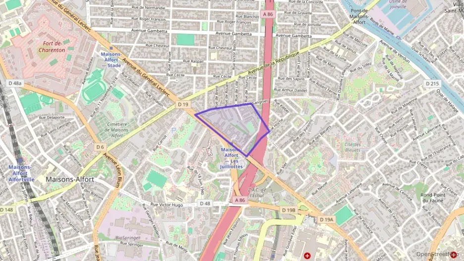 Appartement 49 m² deux pieces à vendre à Maisons-Alfort