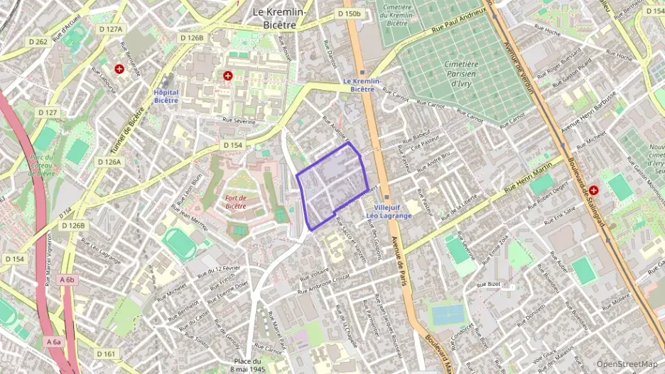 Appartement 60 m² trois pièces à vendre à Villejuif