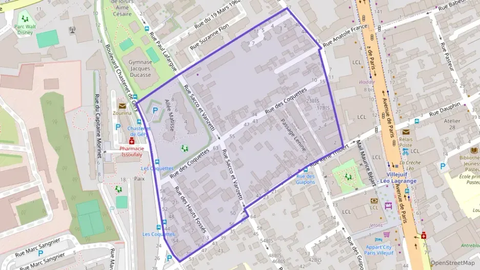 Appartement 58 m² trois pièces à vendre à Villejuif