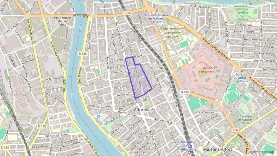Appartement 52 m² trois pièces à vendre à Alfortville