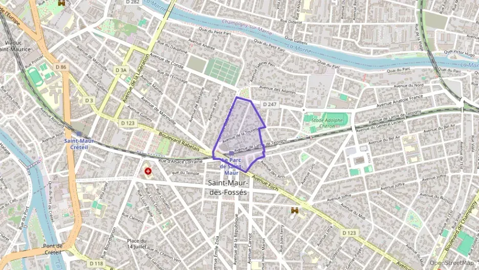 Appartement 90 m² quatre pièces à vendre à Saint-Maur-des-Fossés