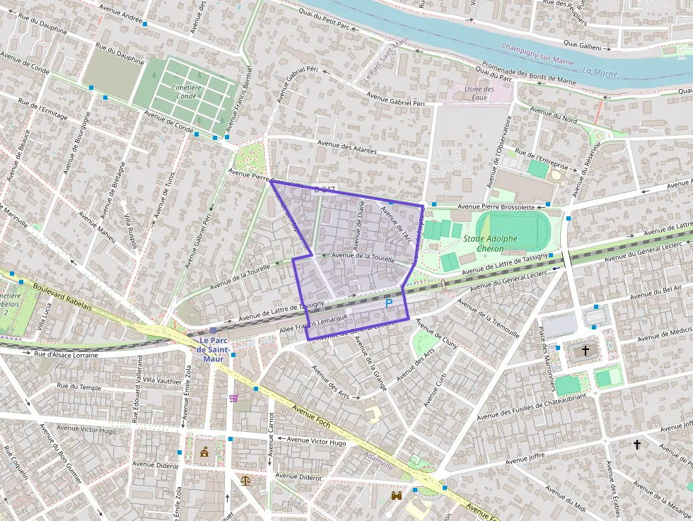 Appartement 92 m² quatre pièces à vendre à Saint-Maur-des-Fossés