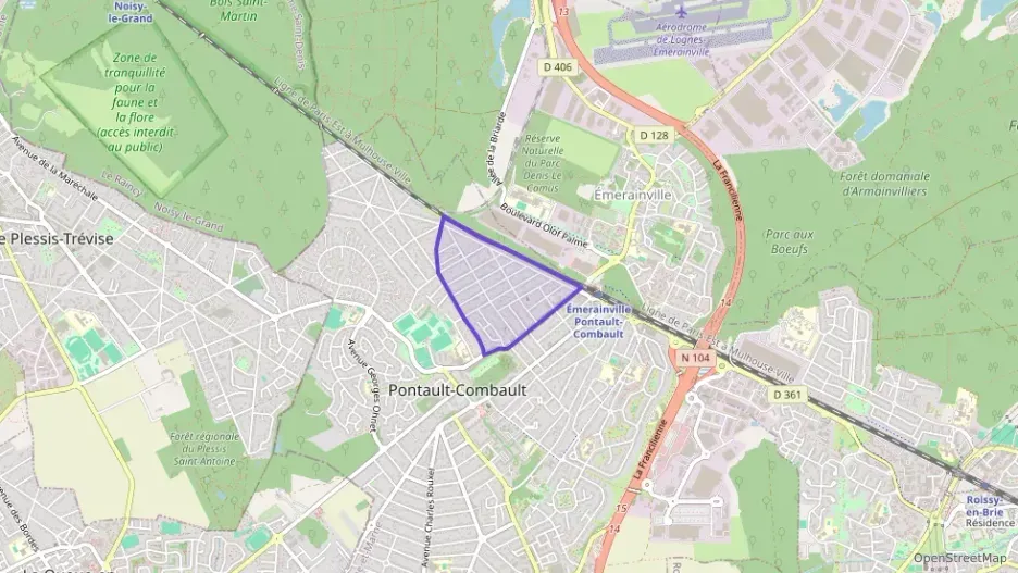 Appartement 58 m² trois pièces à vendre à Pontault-Combault