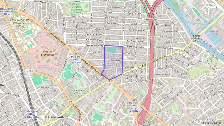 Appartement 44 m² deux pieces à vendre à Maisons-Alfort