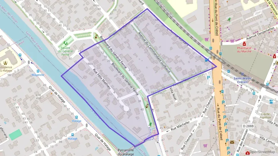 Appartement 49 m² deux pieces à vendre à Saint-Maur-des-Fossés