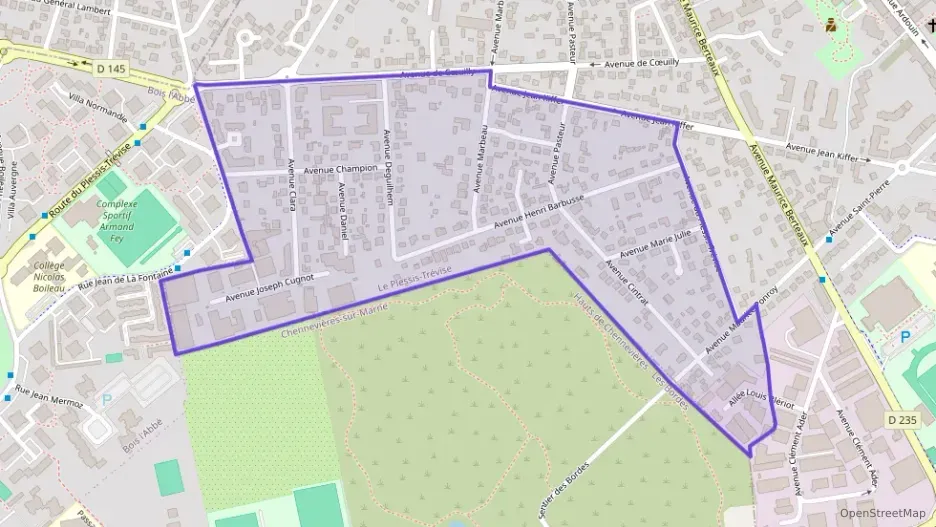 Appartement 56 m² trois pièces à vendre à Le Plessis-Trévise