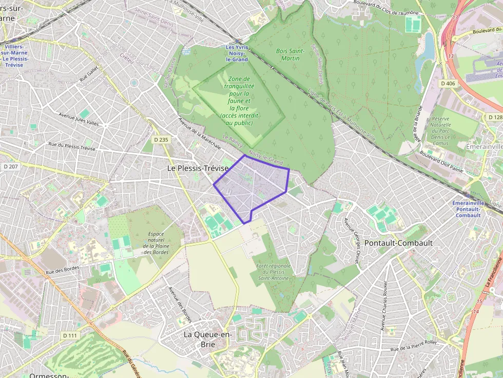 Appartement 53 m² deux pieces à vendre à Le Plessis-Trévise