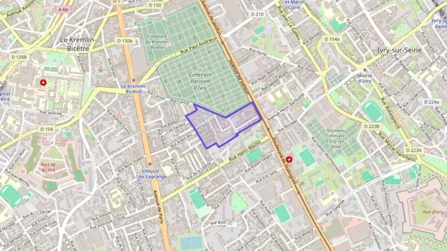 Appartement 38 m² deux pieces à vendre à Ivry-sur-Seine