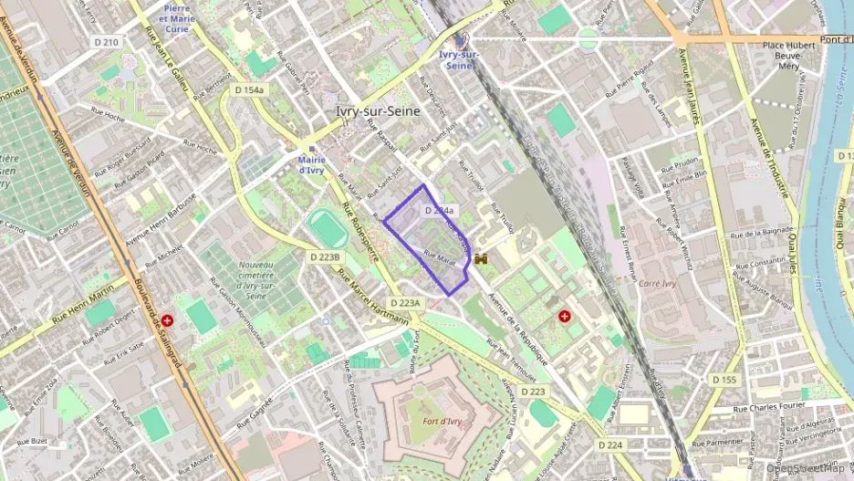 Appartement 57 m² trois pièces à vendre à Ivry-sur-Seine