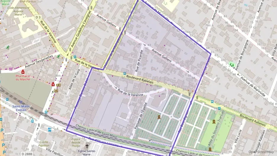 Appartement 72 m² trois pièces à vendre à Saint-Maur-des-Fossés