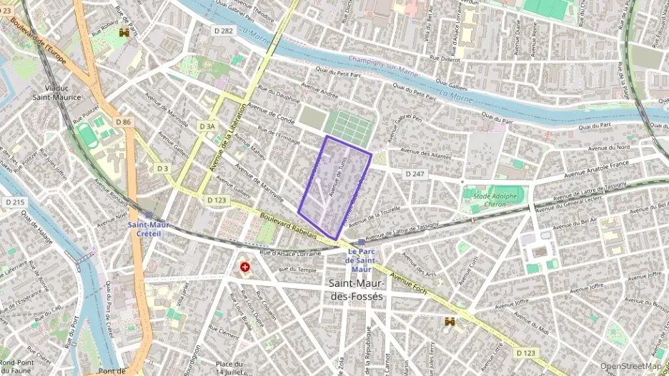 Appartement 65 m² deux pieces à vendre à Saint-Maur-des-Fossés