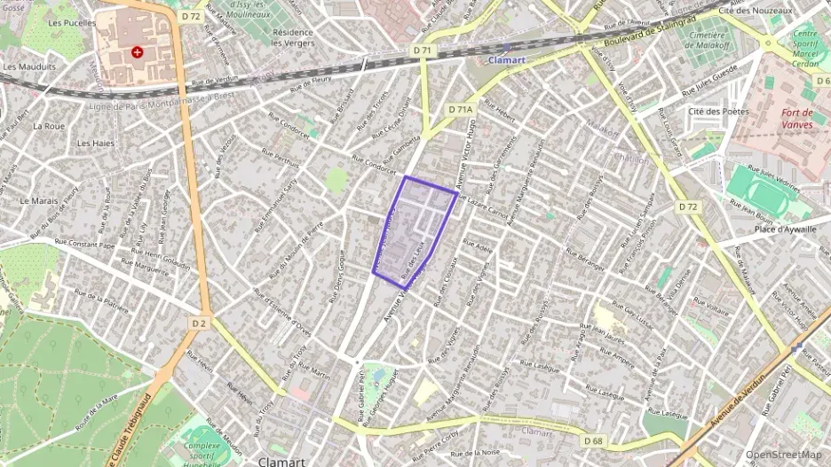 Appartement 45 m² deux pieces à vendre à Clamart