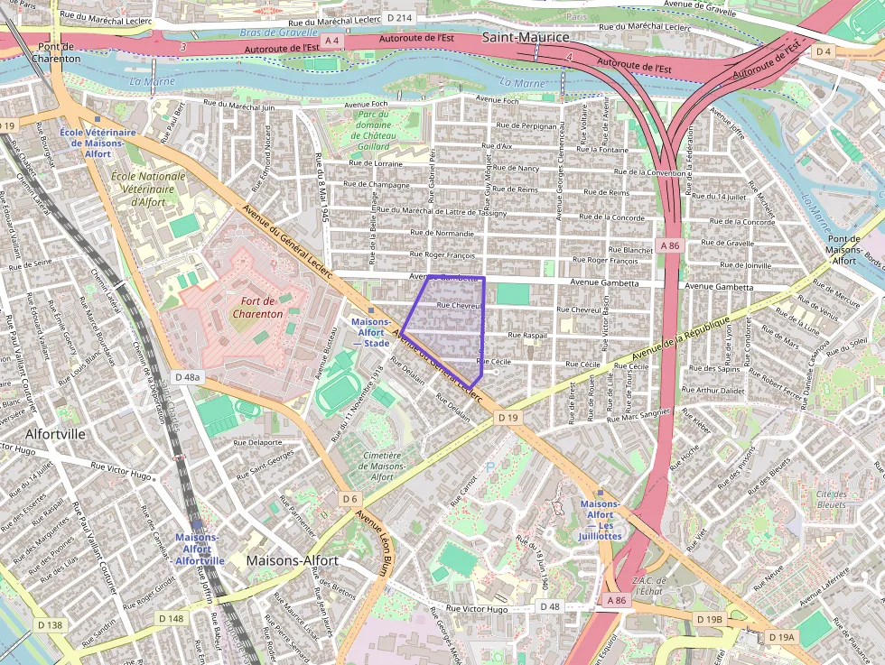 Appartement 42 m² deux pieces à vendre à Maisons-Alfort