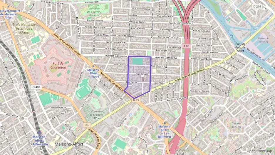 Appartement 43 m² deux pieces à vendre à Maisons-Alfort