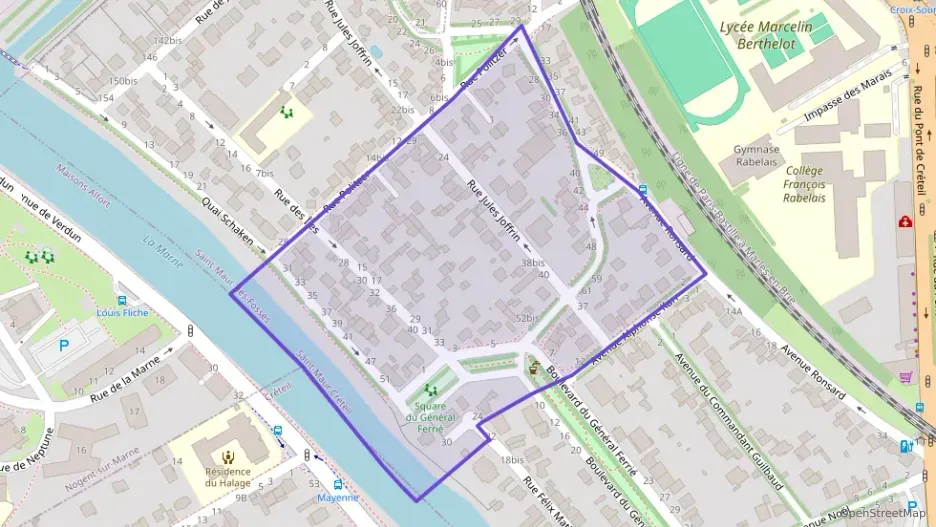 Appartement 50 m² deux pieces à vendre à Saint-Maur-des-Fossés