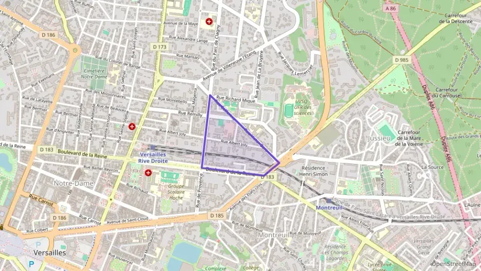 Appartement 110 m² quatre pièces à vendre à Versailles