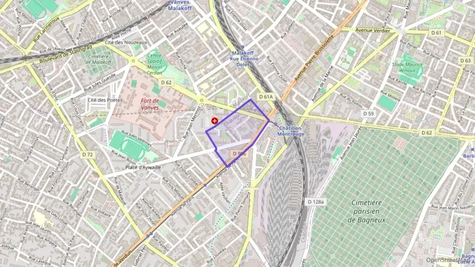 Appartement 62 m² trois pièces à vendre à Châtillon